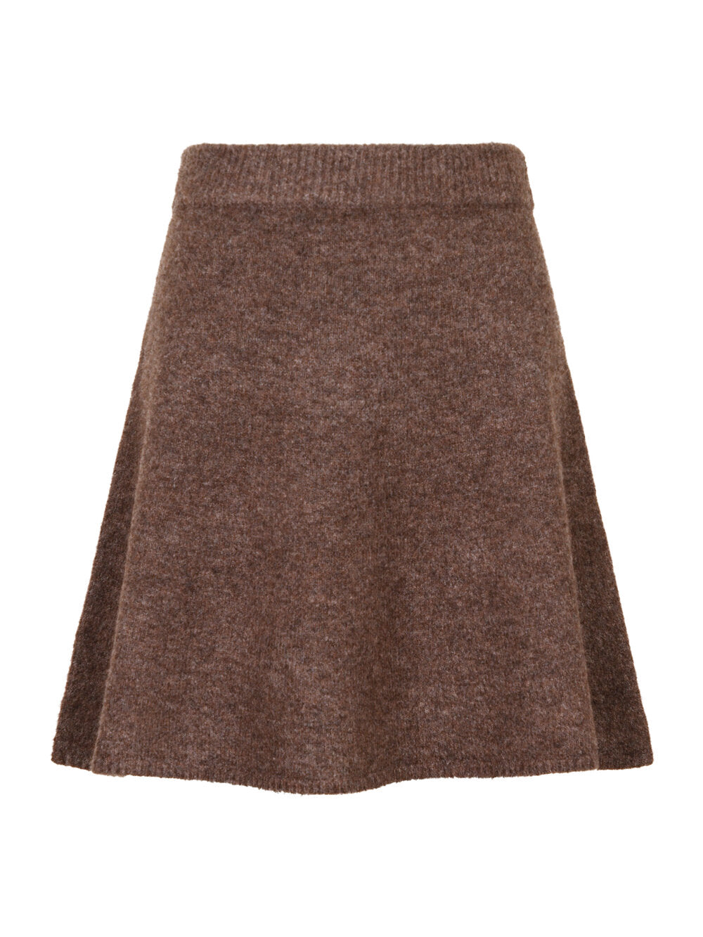 Gisa strikket nederdel - Brown Melange
